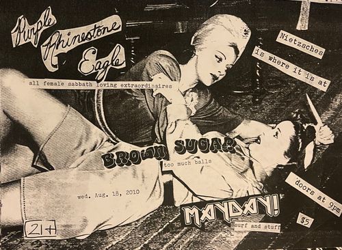 Purple Rhinestone Eagle, Brown Sugar, Mayday