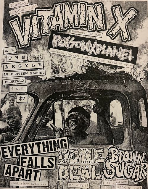 Vitamin X, Poison Planet, Everything Falls Apart, Done Deal, Brown Sugar