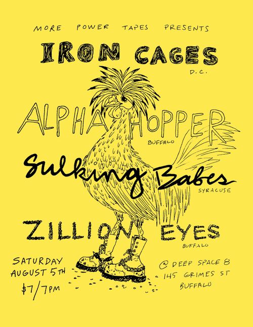 Iron Cages, Alpha Hopper, Sulking Babes, Zillion Eyes