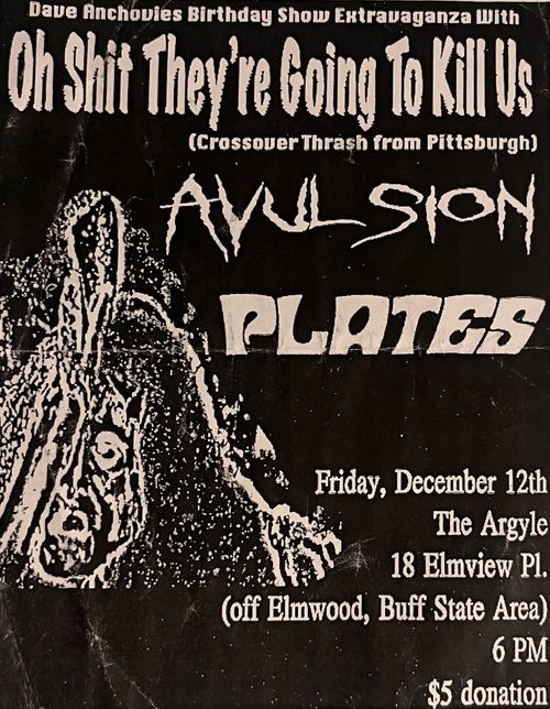 Oh Shit They’re Going To Kill Us, Avulsion, Plates