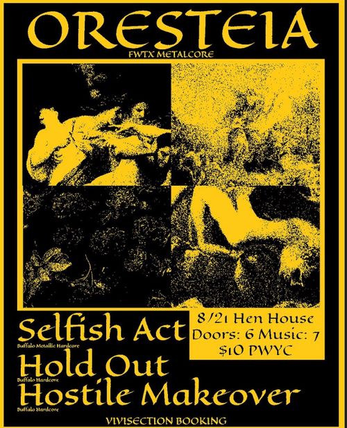 Oresteia, Selfish act, Hold out, Hostile makeover