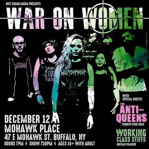 War On Women, The Anti Queens, Working Class Stiffs 