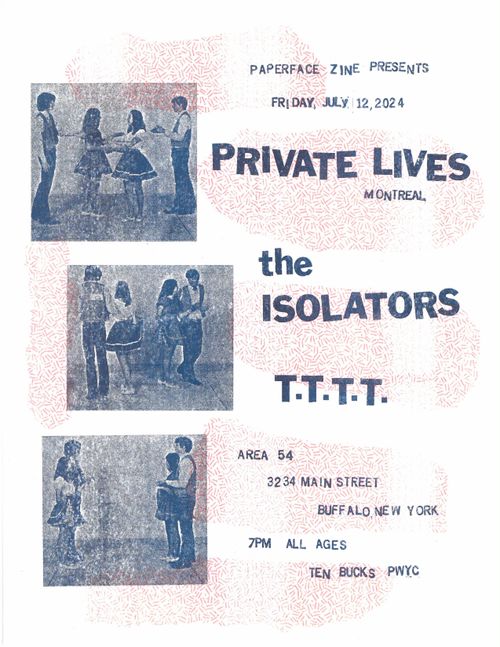 Private Lives (Montreal) w/ T.T.T.T. & Thee Isolators 