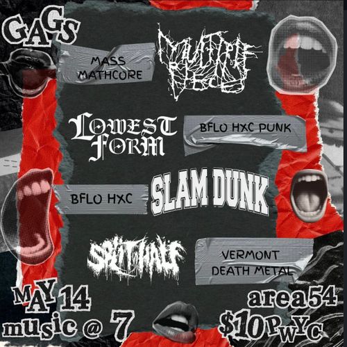 Multiple Pieces, Lowest Form, Slam Dunk, Split in Half