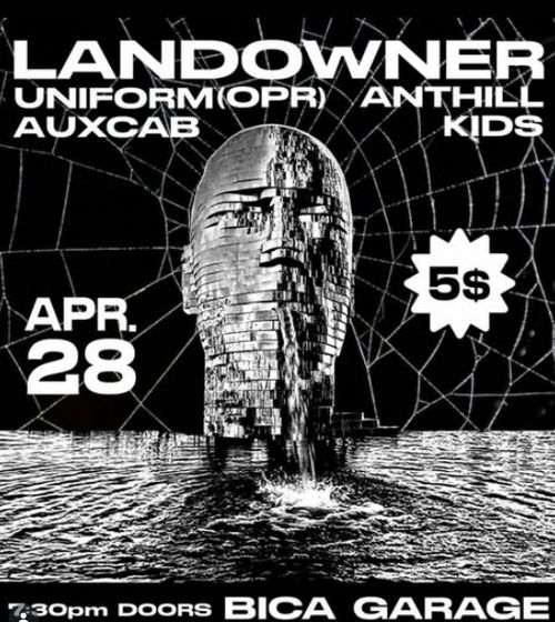 Landowner (Holyoke), The Ant Hill Kids, Aux Cab at BICA Garage
